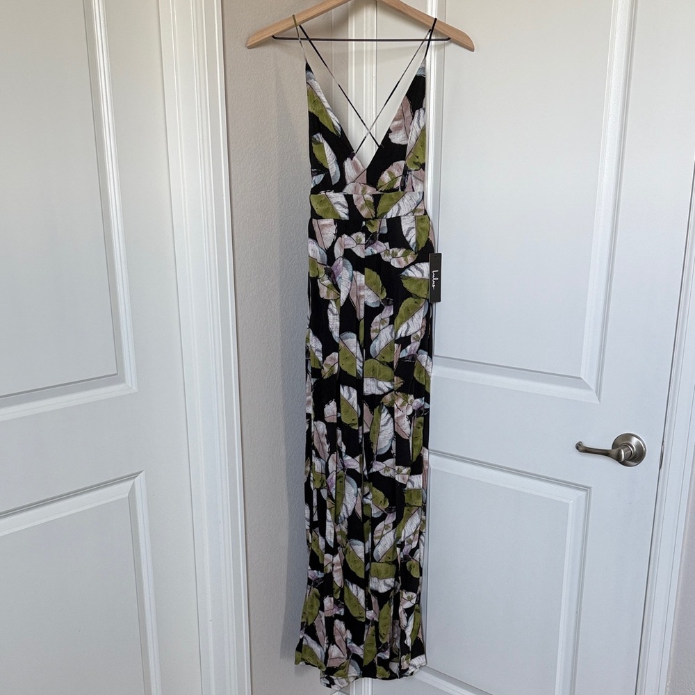 Lulu's Tropical Maxi “Dress” Jumpsuit 🌴